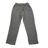 Lalalu' Pantalone Tinta Unita con Elastico In Vita Grigio per Bambino