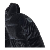 REFRIGUE giubbino tinta unita in camoscio con cappuccio Nero per Bambina 2841O00010 NERO REFRIGUE 