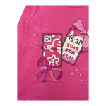 EMC shirt girocollo tinta unita con stampa Rosa per Bambina BX2290 ROSA EMC 