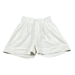 Lu Lu By Miss Grant Short Tinta Unita con Elastico In Vita per Bambina LL3427 BIANCO LU LU BY MISS GRANT 