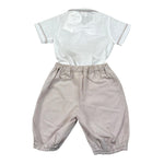 Malvi & Co Completo 2 Pezzi Camicia-Bermuda per Neonato S23I127STQS BIANCO MALVI & CO 