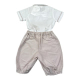 Malvi & Co Completo 2 Pezzi Camicia-Bermuda per Neonato S23I127STQS BIANCO MALVI & CO 