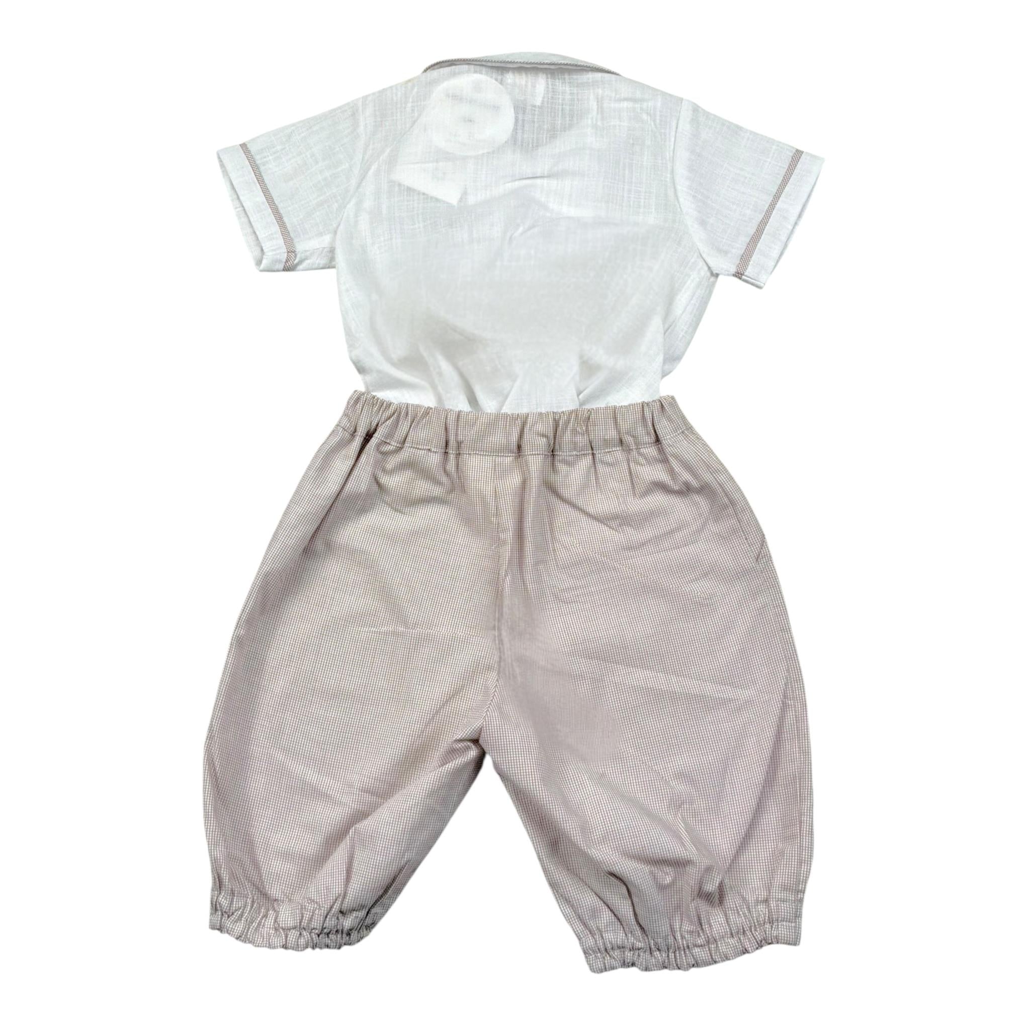 Malvi & Co Completo 2 Pezzi Camicia-Bermuda per Neonato S23I127STQS BIANCO MALVI & CO 