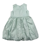 Please Abito Giromanica Tinta Unita per Bambina AB41270G73 VERDE PLEASE 