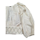 Fun & Fun Camicia Manica Lunga Tinta Unita per Bambina FJSH01269 PANNA FUN & FUN 