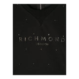 JOHN RICHMOND felpa chiusa girocollo tinta unita con brillantini Nero per Bambina RBA24042FE NERO JOHN RICHMOND 