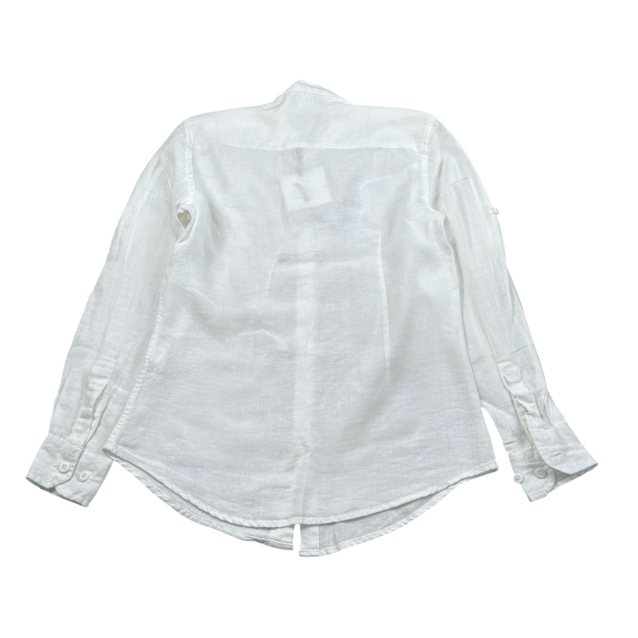 Over-D Camicia Tinta Unita Manica Lunga per Bambino OK365SCM BIANCO OVER-D 