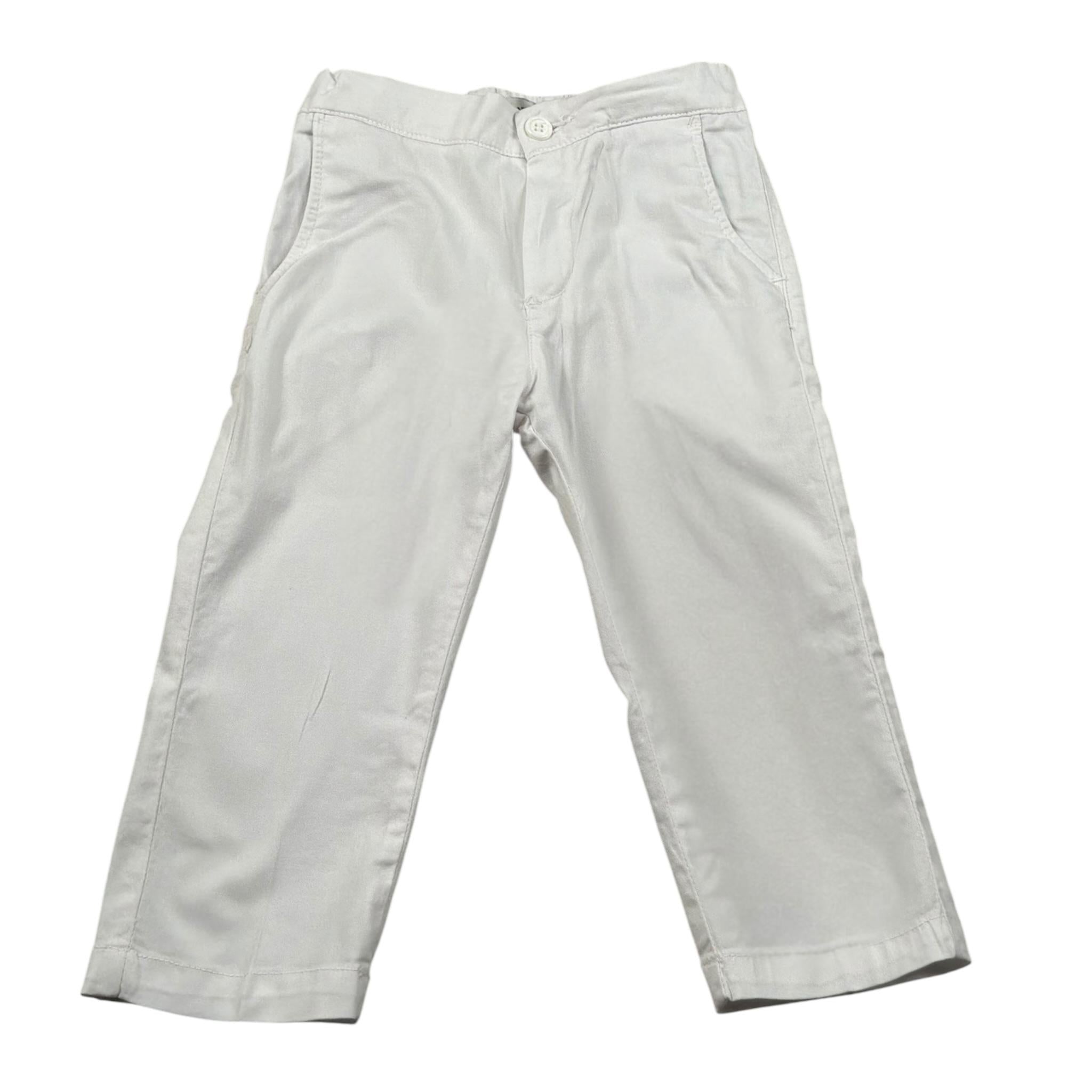 Manuel Ritz Pantalone Tinta Unita con Elastico In Vita per Bambino MR3013XX BIANCO MANUEL RITZ 