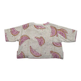 Play Up T-Shirt Modello Crop Tinta Unita per Neonata PA022AQ11351 BEIGE PLAY UP 