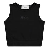 Shoe Top Giromanica Tinta Unita Con Stampa Nero Per Bambina