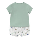 Mayoral Completo 2 Pezzi T-Shirt-Culotte per Neonato 1204 VERDE MAYORAL 