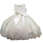 Gai Mattiolo Abito Cerimonia con Applicazioni Tinta Unita per Bambina GM150135A BIANCO GAI MATTIOLO 