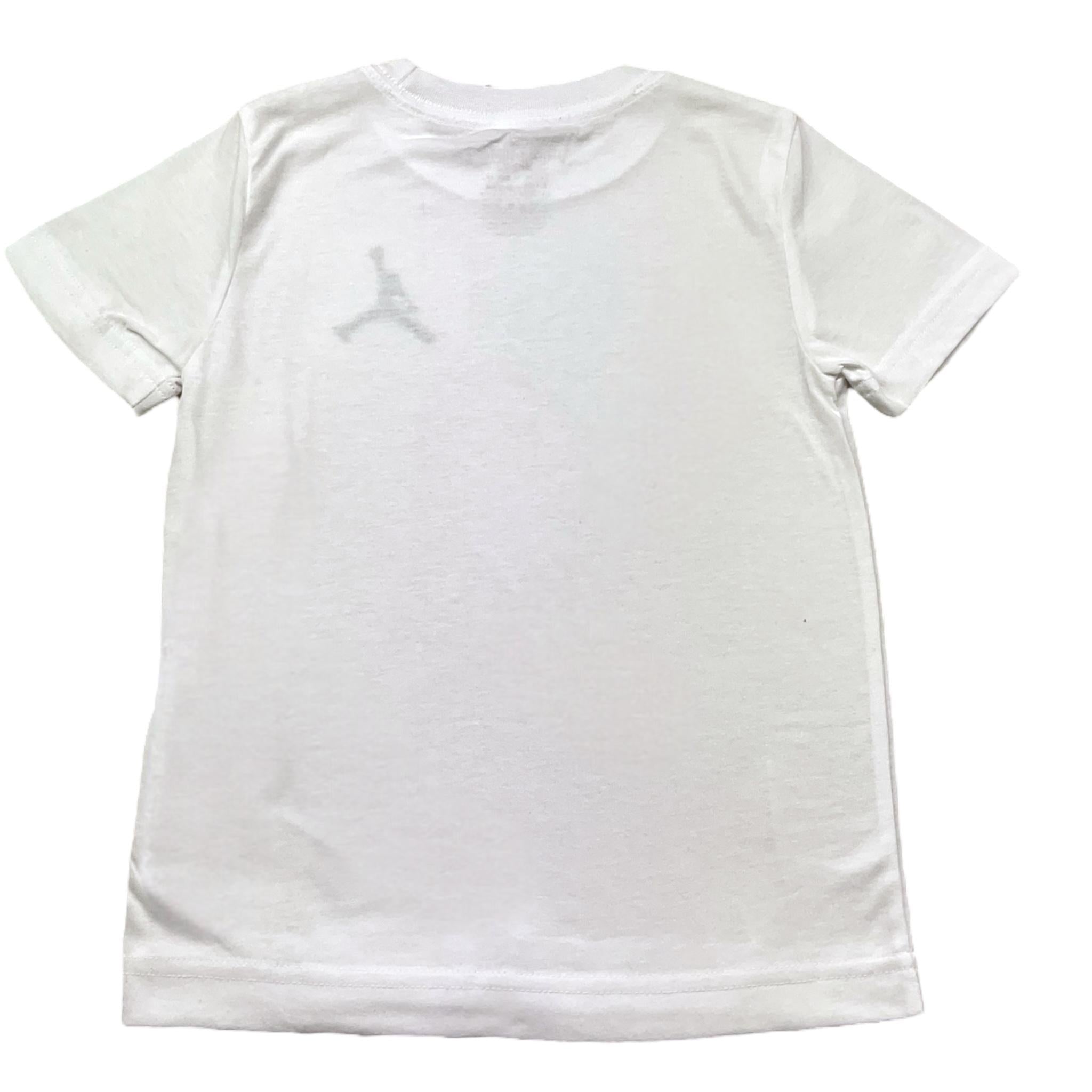Jordan T-Shirt Girocollo Tinta Unita con Logo per Bambino 85A873 BIANCO JORDAN 