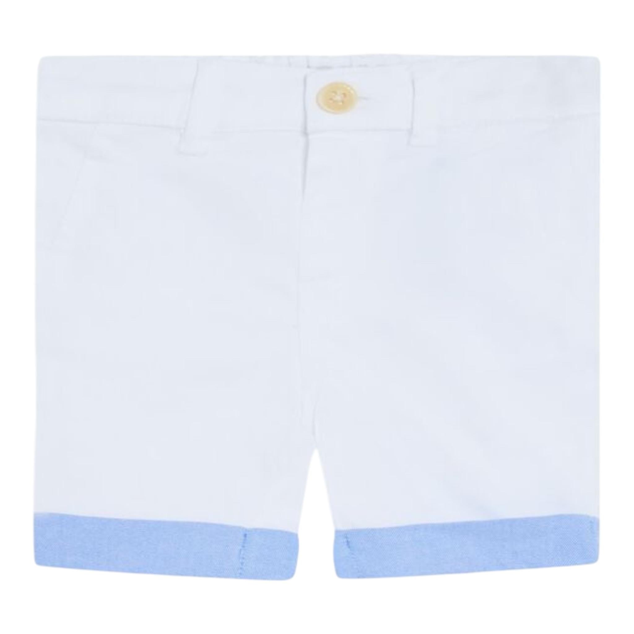 Guess Bermuda Tinta Unita con Elastico In Vita per Neonato I2RD00WEHD0 BIANCO GUESS 