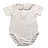 Chicco Body Mezza Manica Tinta Unita Cn Colletto Bianco Per Neonata