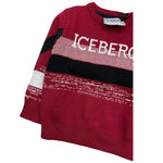 ICEBERG maglia girocollo tinta unita con stampe in contrasto Rosso per Neonato MGICE5301B ROSSO ICEBERG 