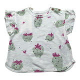 Play Up T-Shirt Girocollo Tinta Unita con Stampe per Neonata PA022AQ11052 PANNA PLAY UP 