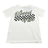 Please T-Shirt Girocollo Tinta Unita con Stampa per Bambino MBF2030B72 BIANCO PLEASE 