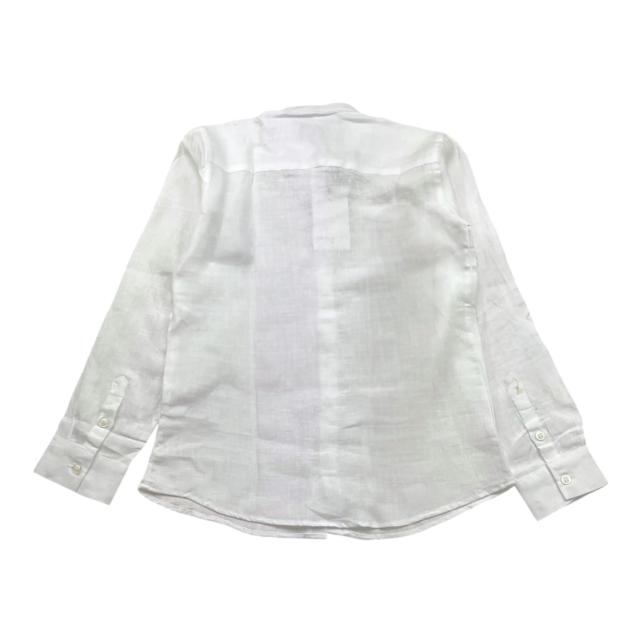 Cesare Paciotti Camicia Manica Lunga Tinta Unita con Logo per Bambino CMP3163J BIANCO CESARE PACIOTTI 
