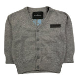 JOHN RICHMOND cardigan tinta unita con stampa in contrasto Grigio per Neonato RIA250101CD GRIGIO JOHN RICHMOND 