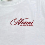 Saint Barth T-Shirt Girocollo Tinta Unita con Stampa per Bambino 00385L BIANCO SAINT BARTH 