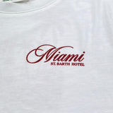 Saint Barth T-Shirt Girocollo Tinta Unita con Stampa per Bambino 00385L BIANCO SAINT BARTH 