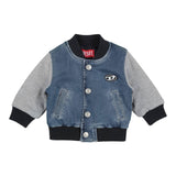 Diesel Giubbino Tinta Unita In Denim per Neonato K00479 BLU DIESEL 