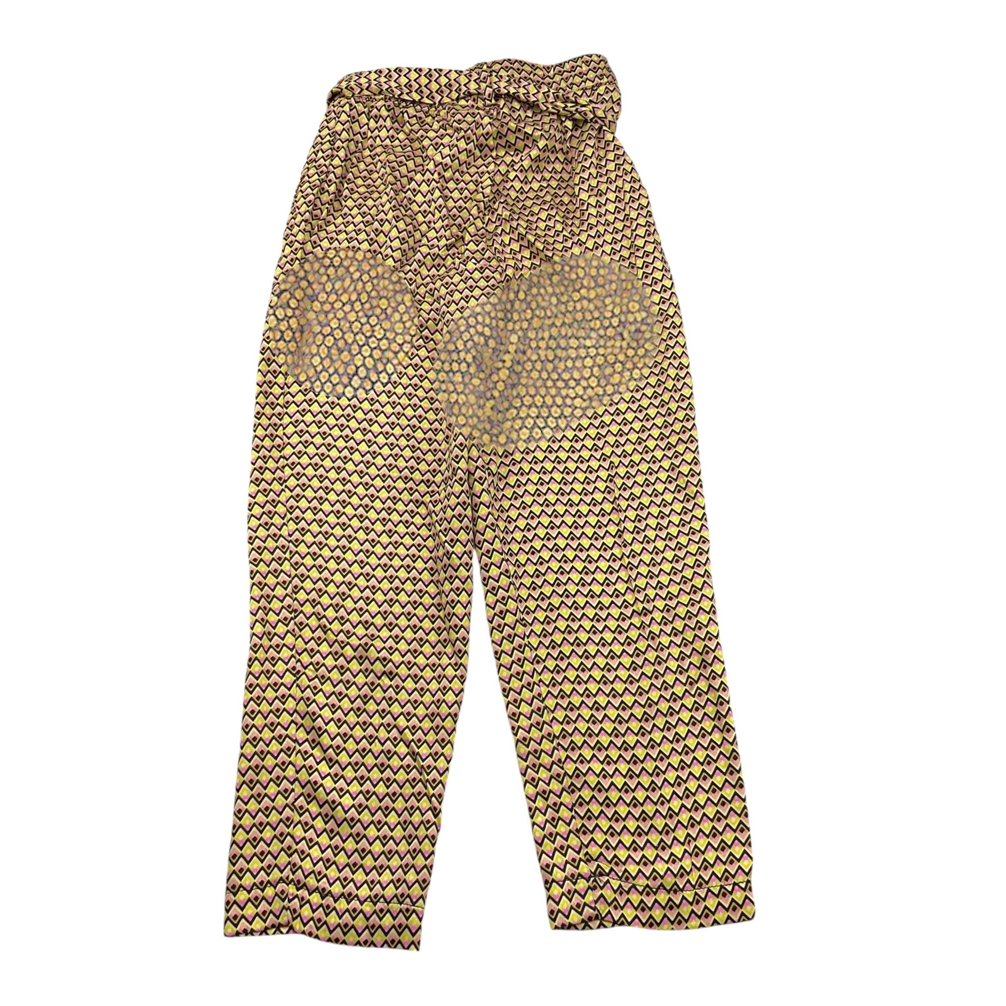Kocca Pantalone Tinta Unita con Fantasia per Bambina P23JPF9601AAFA2785 GIALLO Kocca 