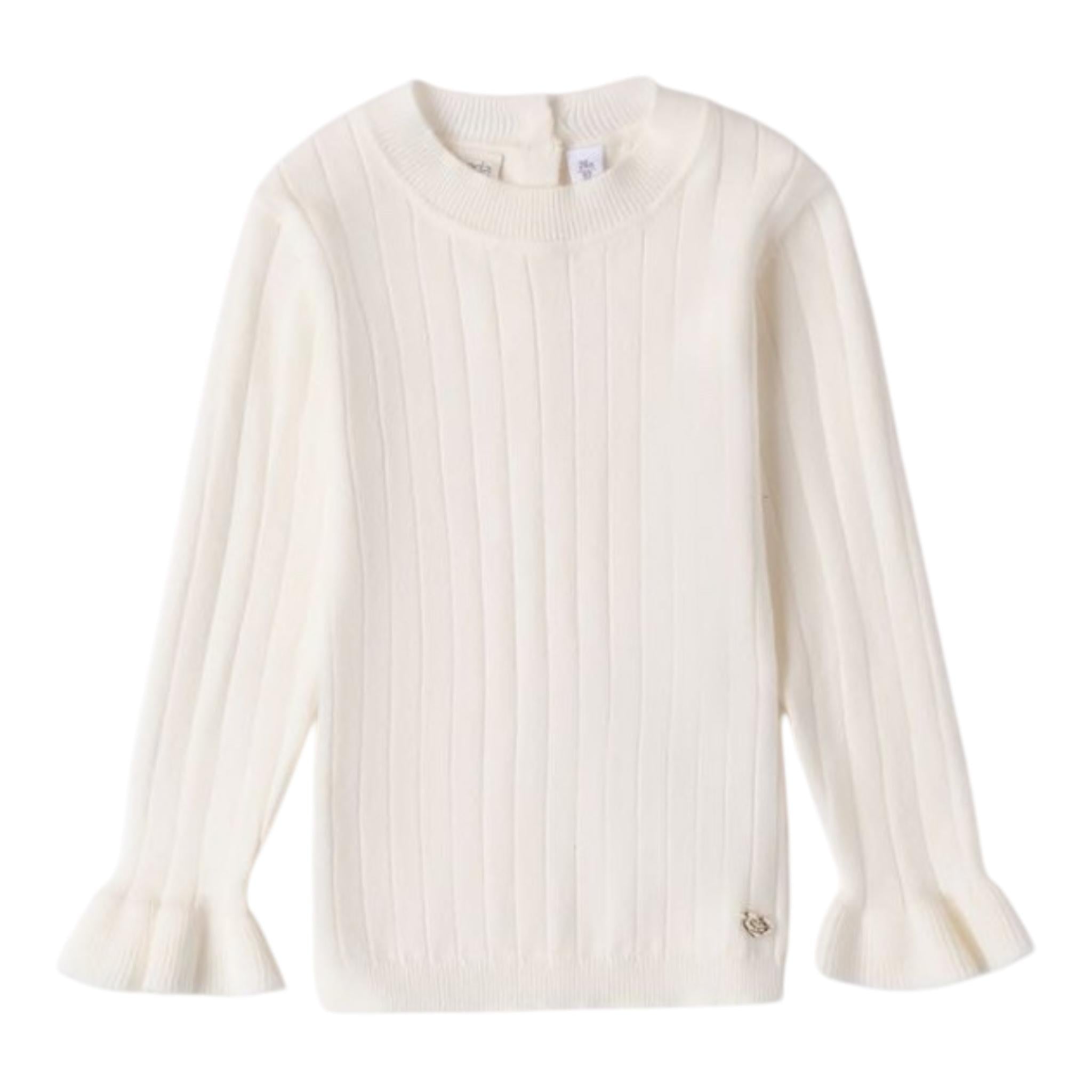 SARABANDA maglia tinta unita manica lunga Panna per Neonata A297 PANNA SARABANDA 