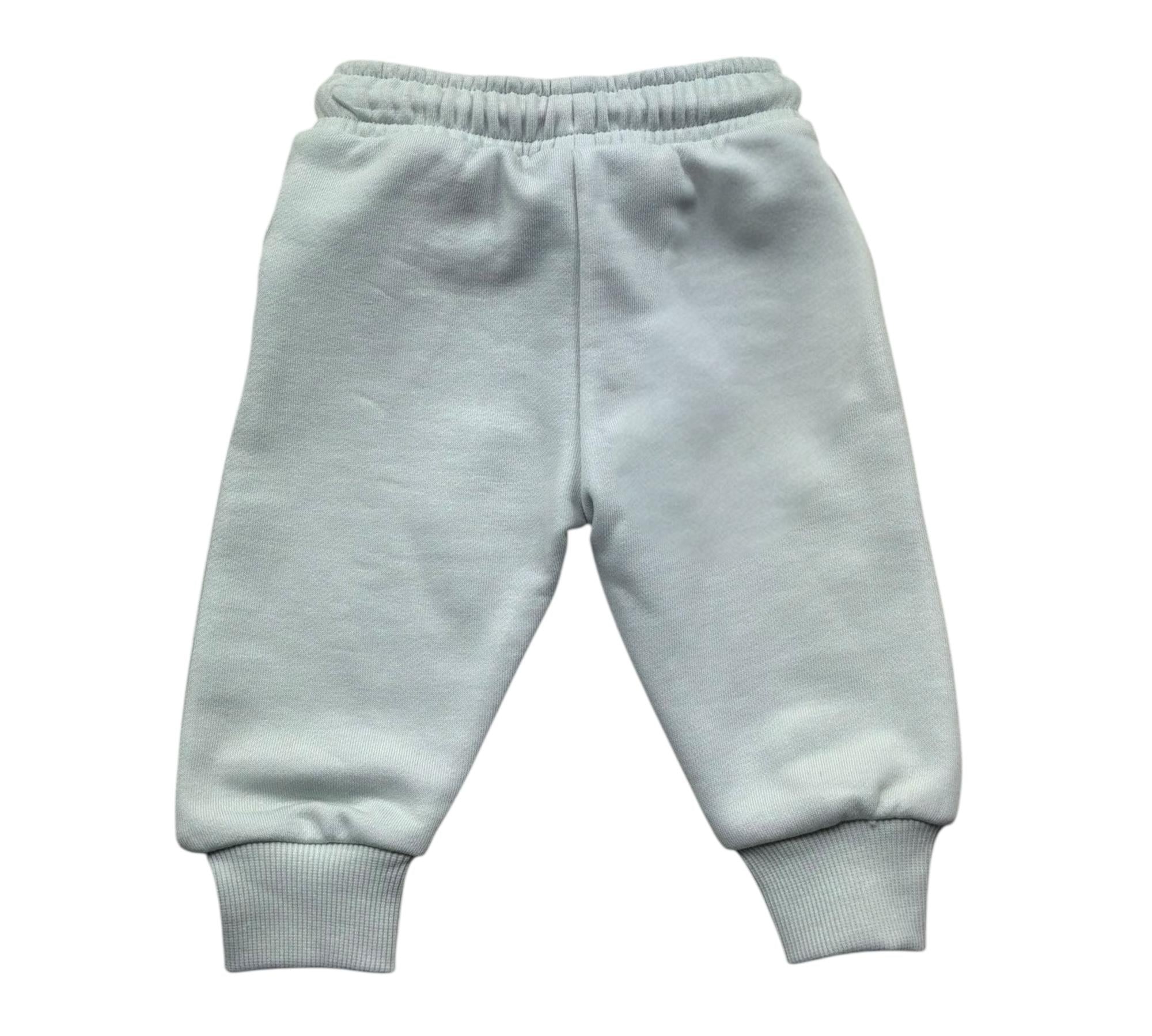 Trussardi Pantalone Tuta Tinta Unita con Logo per Neonato TIP26012PA VERDE ACQUA TRUSSARDI 