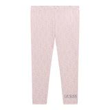 Guess Leggins Tinta Unita Stampa Fantasia per Neonata K5RB01J1314 ROSA GUESS 