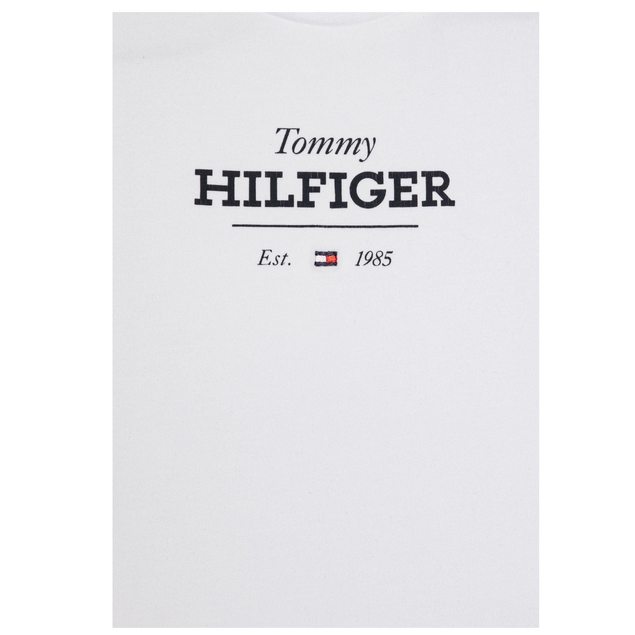 Tommy Hilfiger Completo 2 Pezzi T-Shirt-Bermuda  per Neonato KN0KN02047X BIANCO/BLU TOMMY HILFIGER 