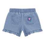 Guess Short In Denim Tinta Unita con Elastico In Vita per Neonata K5GD04D5160XN AZZURRO GUESS 