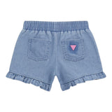 Guess Short In Denim Tinta Unita con Elastico In Vita per Neonata K5GD04D5160XN AZZURRO GUESS 