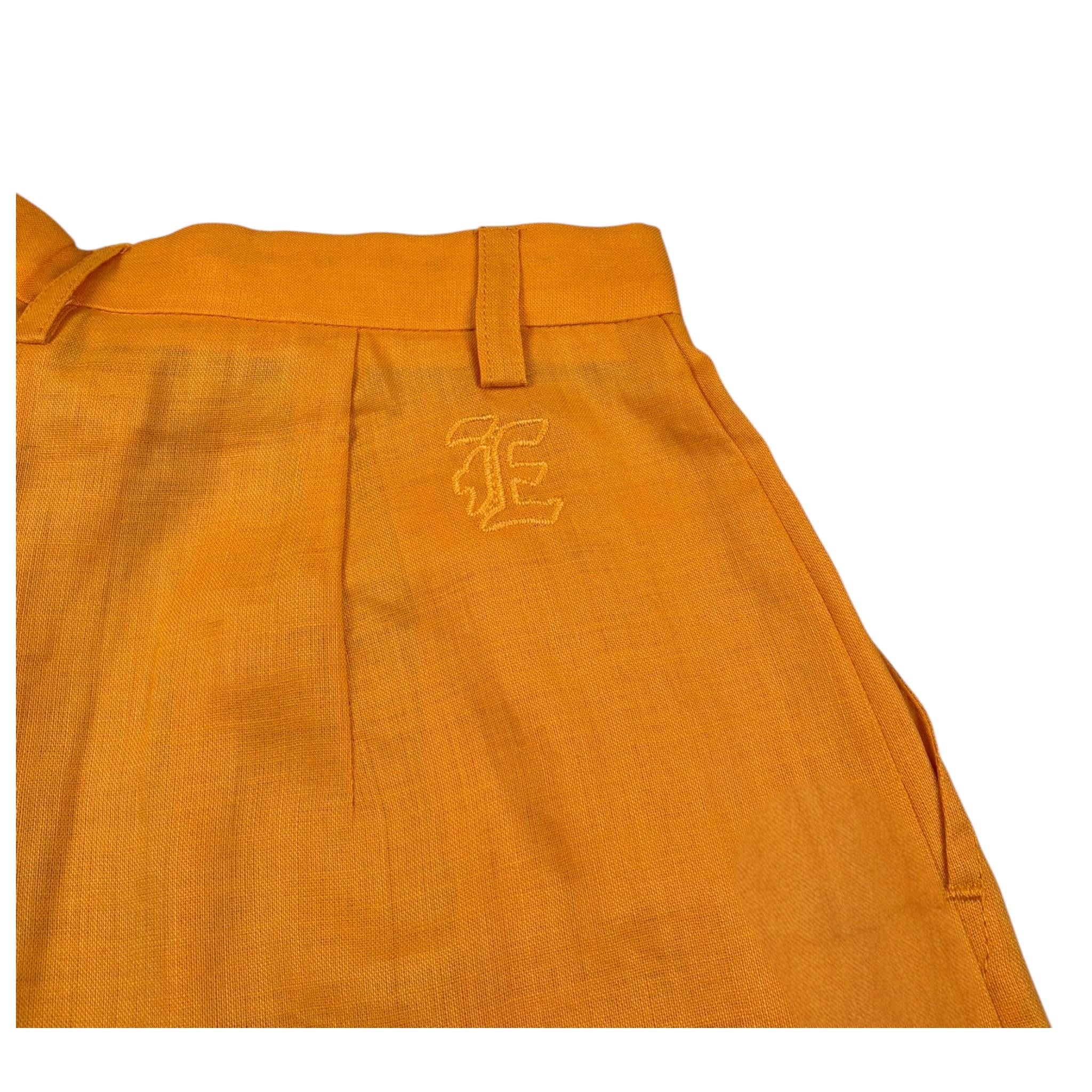 Ermanno Scervino Short Tinta Unita con Girovita Regolabile per Bambina SFBE021 SENAPE ERMANNO SCERVINO 