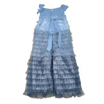 La Stupenderia Tuta Intera Tinta Unita con Tulle per Neonata CJTT92 AZZURRO LA STUPENDERIA 