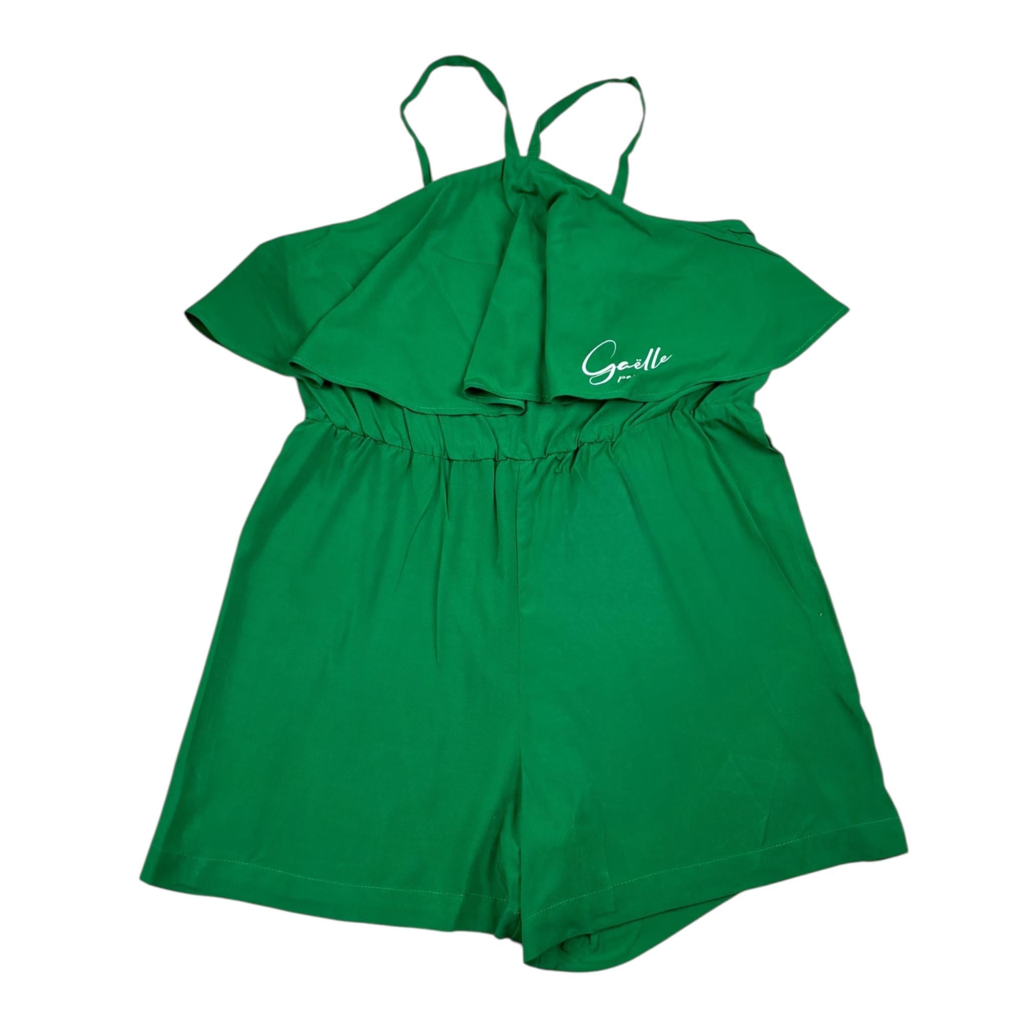 Gaelle Tuta Intera tinta unita con Rouches Verde per Bambina 2746TJ00477 VERDE GAELLE 