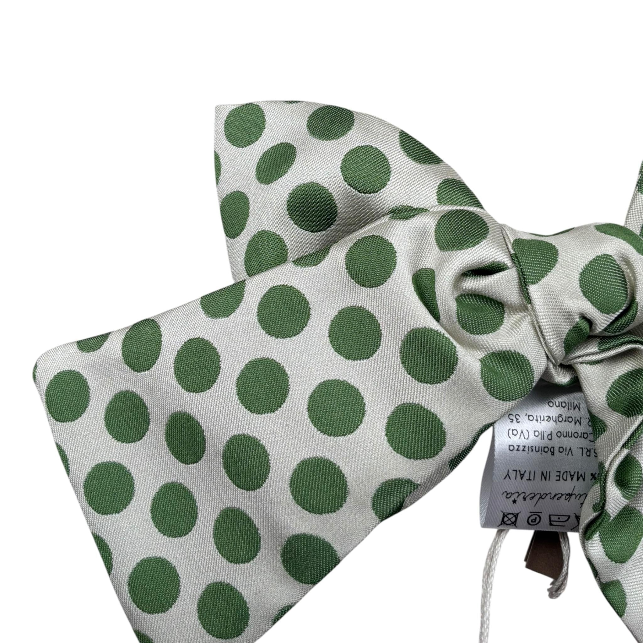 La Stupenderia Spilla Fiocco Fantasia A Pois per Bambina AJMT76 BEIGE LA STUPENDERIA 