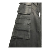 Diesel Jeans Modello Palazzo con Tasconi Nero per Bambina J01725XXX NERO DIESEL 