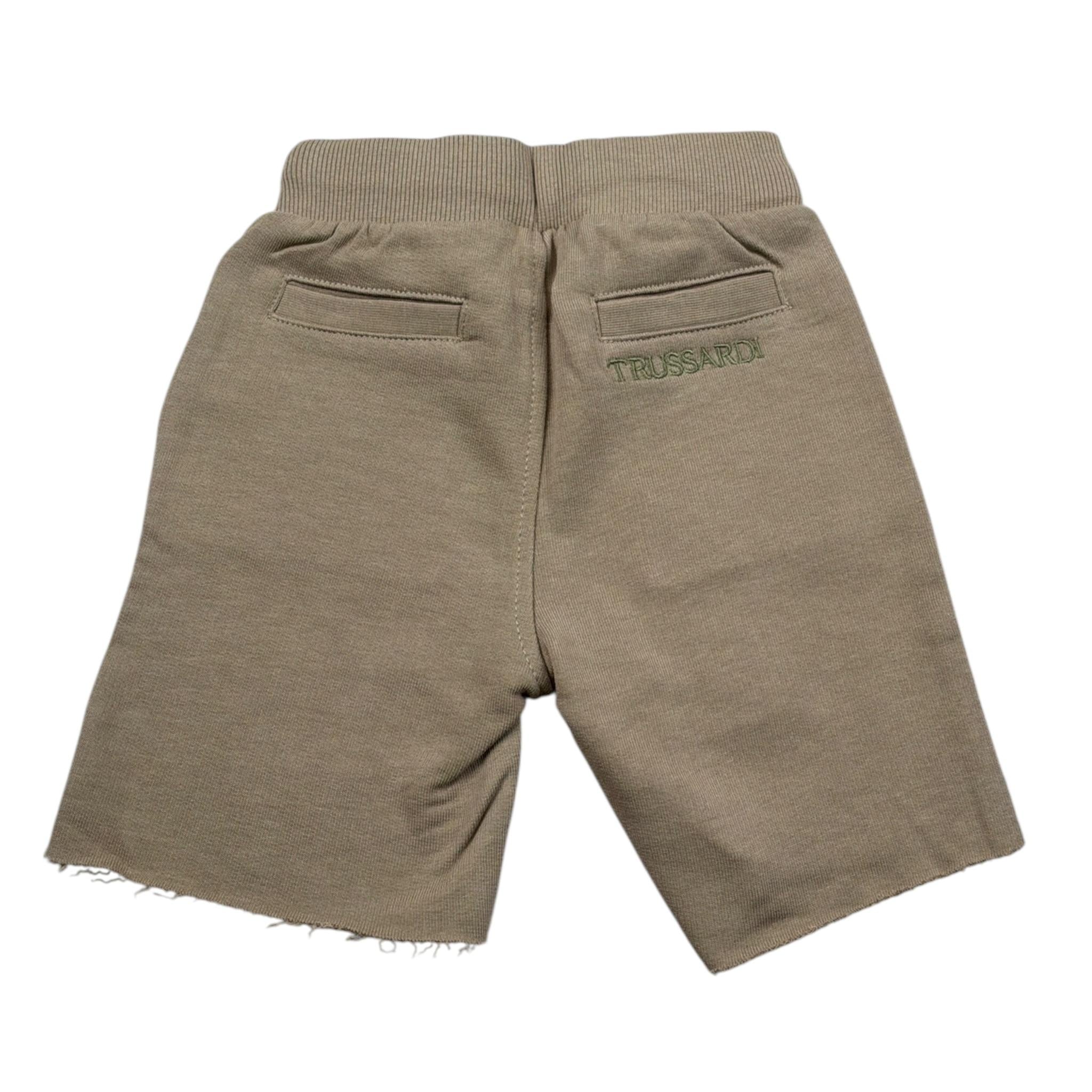 Trussardi Bermuda tinta unita con Logo Beige per Neonato TIP1048PA BEIGE TRUSSARDI 