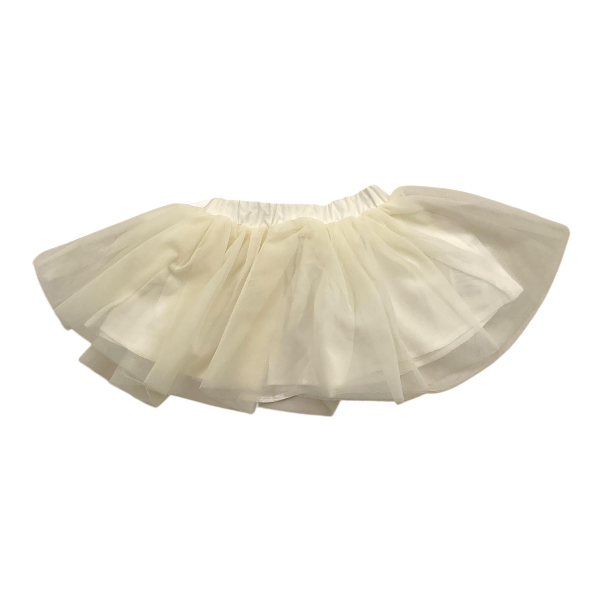 M+E' gonna in tulle tinta unita Panna per Neonata UE1238 PANNA M+E' 