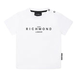 John Richmond T-Shirt Girocollo tinta unita con Stampa Bianco per Neonato RIP25014TSXXXX BIANCO JOHN RICHMOND 