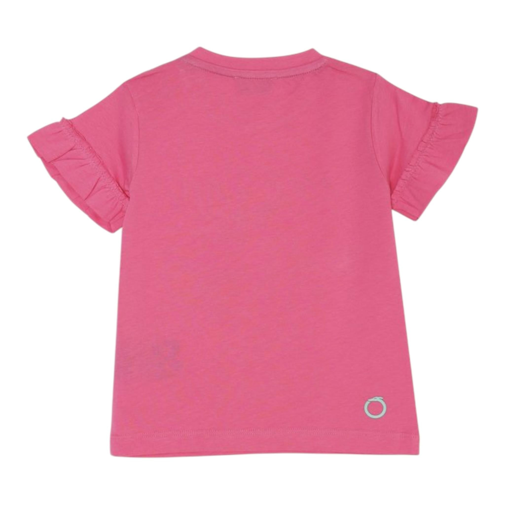 Trussardi T-Shirt Tinta Unita con Stampa per Neonata TIP25001TS ROSA TRUSSARDI 