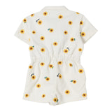 Kenzo Tutina Intera Tinta Unita con Fantasia Margherite per Bambina K61038J BIANCO KENZO 