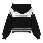 TWINSET cardigan tinta unita con zip e cappuccio Nero per Bambina 242GJ3161J NERO TWINSET 