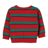 MOSCHINO maglia girocollo bicolore con orso Rosso/verde per Bambino HMW010 ROSSO/VERDE MOSCHINO 