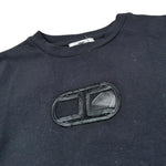 Elisabetta Franchi Shirt Girocollo Tinta Unita con Stampa per Neonata EGTS50 NERO ELISABETTA FRANCHI 