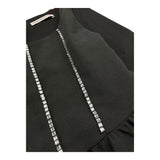 PATRIZIA PEPE abito tinta unita con applicazioni brillantini Nero per Bambina 7A0527 NERO PATRIZIA PEPE 