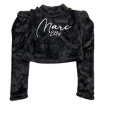 MARC ELLIS maglia tinta unita con logo e bottoni Nero per Bambina JMJTS15516 NERO MARC ELLIS 