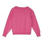 LIU JO maglia girocollo tinta unita con stampa logo Rosa per Bambina KF4039XX ROSA LIU JO 